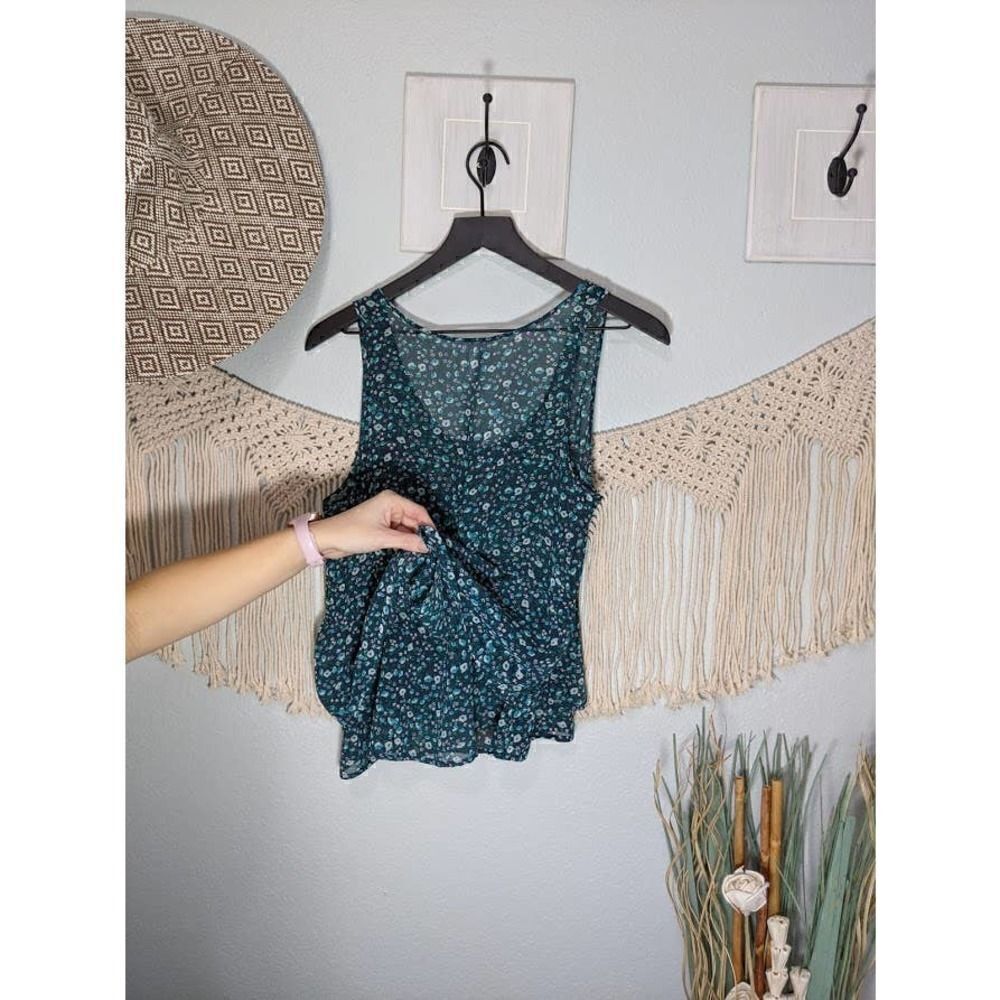 Kina Floral Ruffle Tank Top - Picture 2 of 16